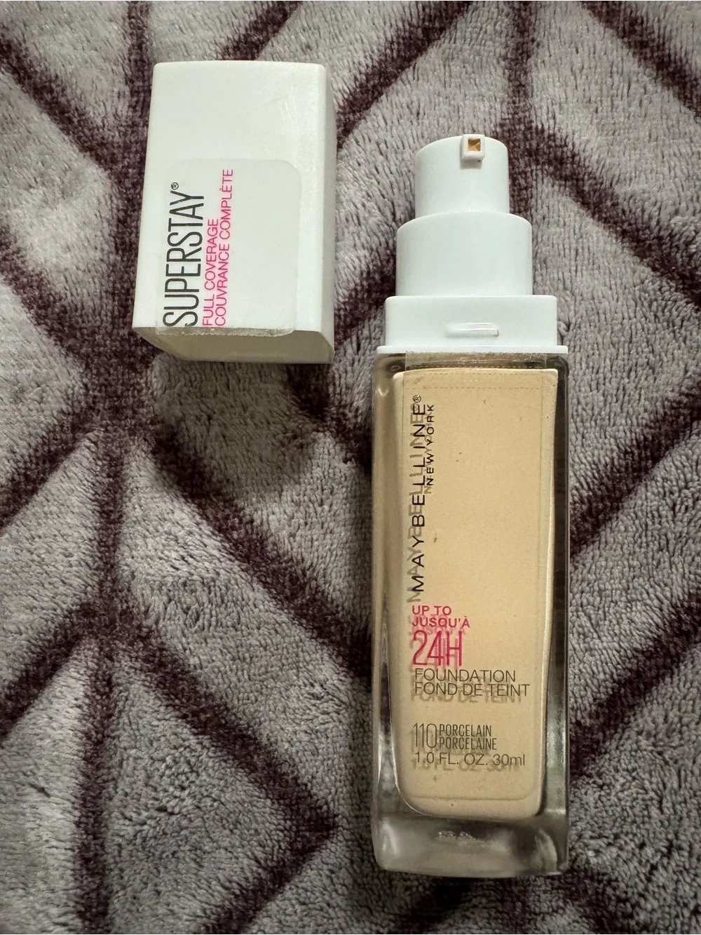 Maybelline SuperStay 24H Full Coverage Foundation - 110 Porcelain 1 FL. OZ/30mL